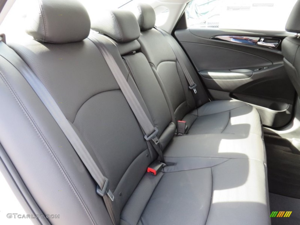 2014 Sonata Limited 2.0T - Pearl White / Black photo #22