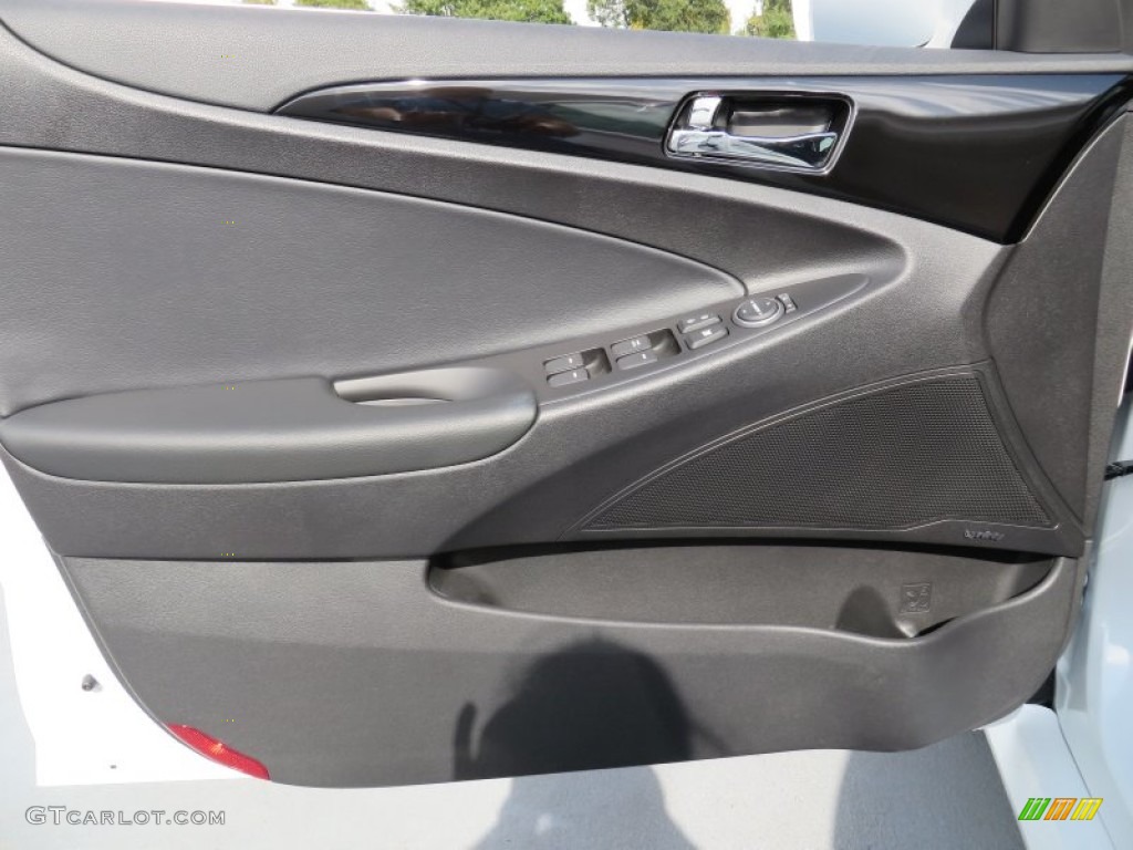 2014 Sonata Limited 2.0T - Pearl White / Black photo #24