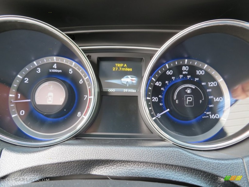 2014 Sonata Limited 2.0T - Pearl White / Black photo #34