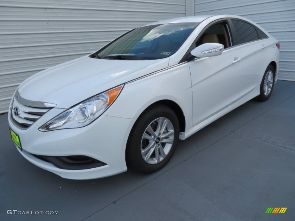 2014 Sonata Limited - Pearl White / Camel photo #7