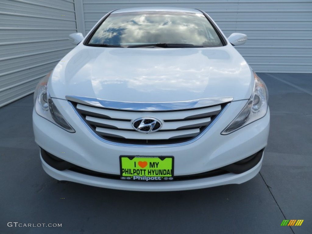 2014 Sonata Limited - Pearl White / Camel photo #8