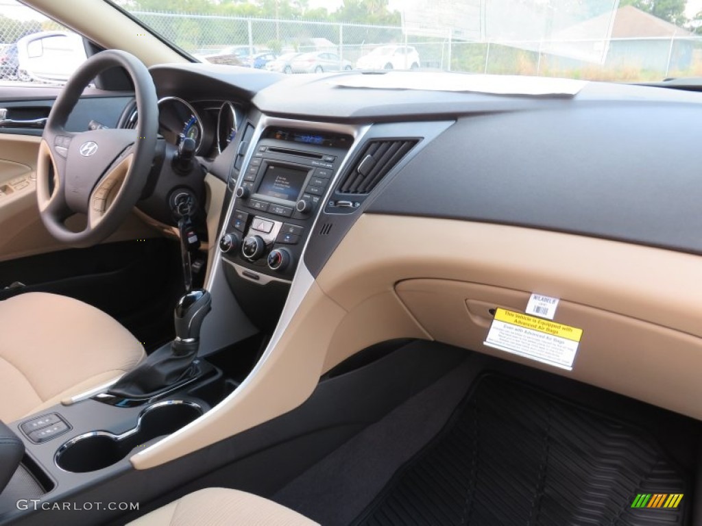 2014 Hyundai Sonata Limited Camel Dashboard Photo #87339865