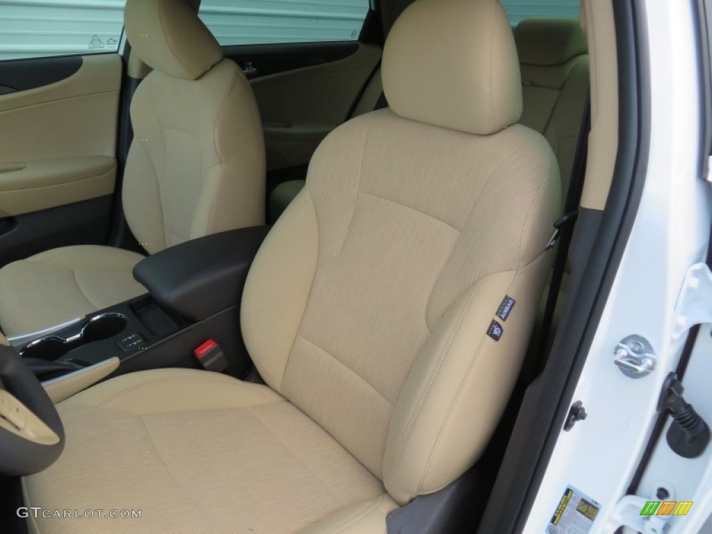 2014 Sonata Limited - Pearl White / Camel photo #24