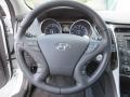 2014 Hyundai Sonata Black Interior Steering Wheel Photo