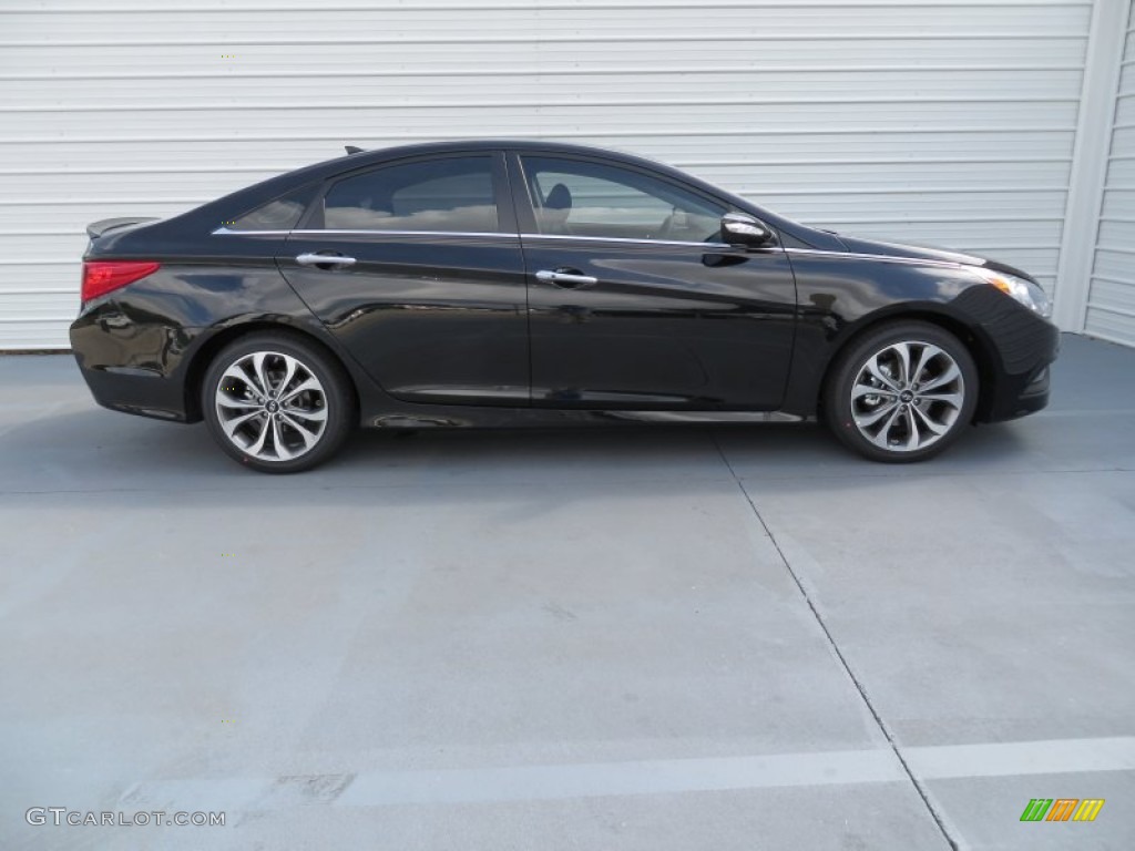 Phantom Black Metallic 2014 Hyundai Sonata SE Exterior Photo #87340276