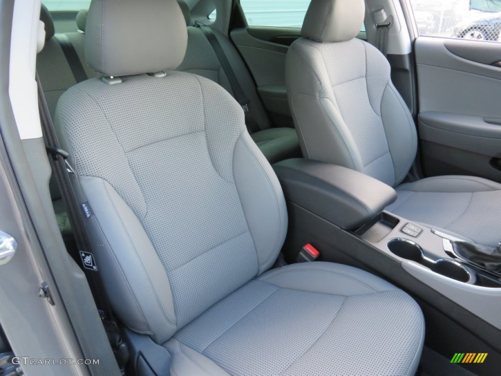 Gray Interior 2014 Hyundai Sonata Limited Photo #87340513