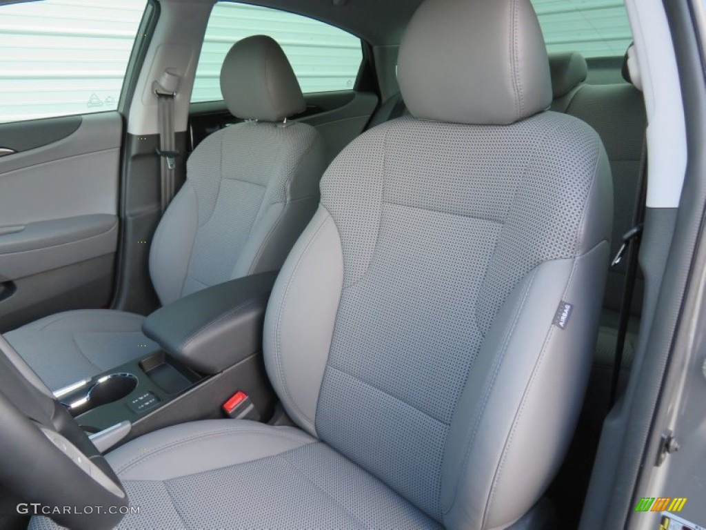 Gray Interior 2014 Hyundai Sonata Limited Photo #87340534