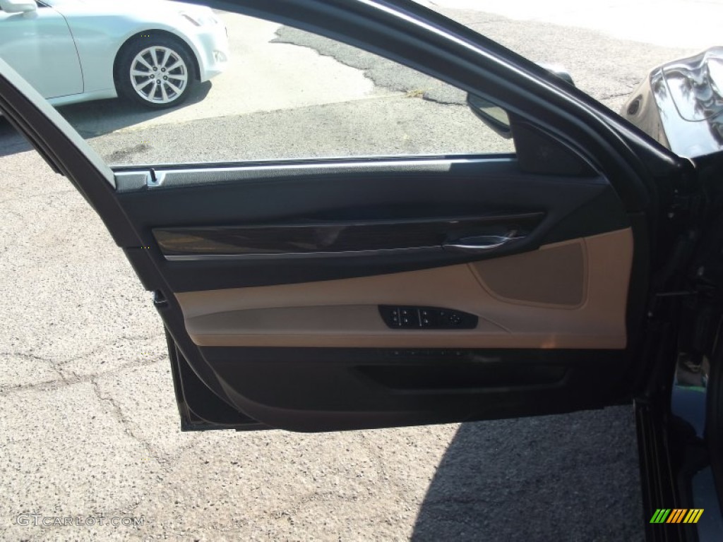 2011 7 Series 750i xDrive Sedan - Carbon Black Metallic / Light Saddle photo #21