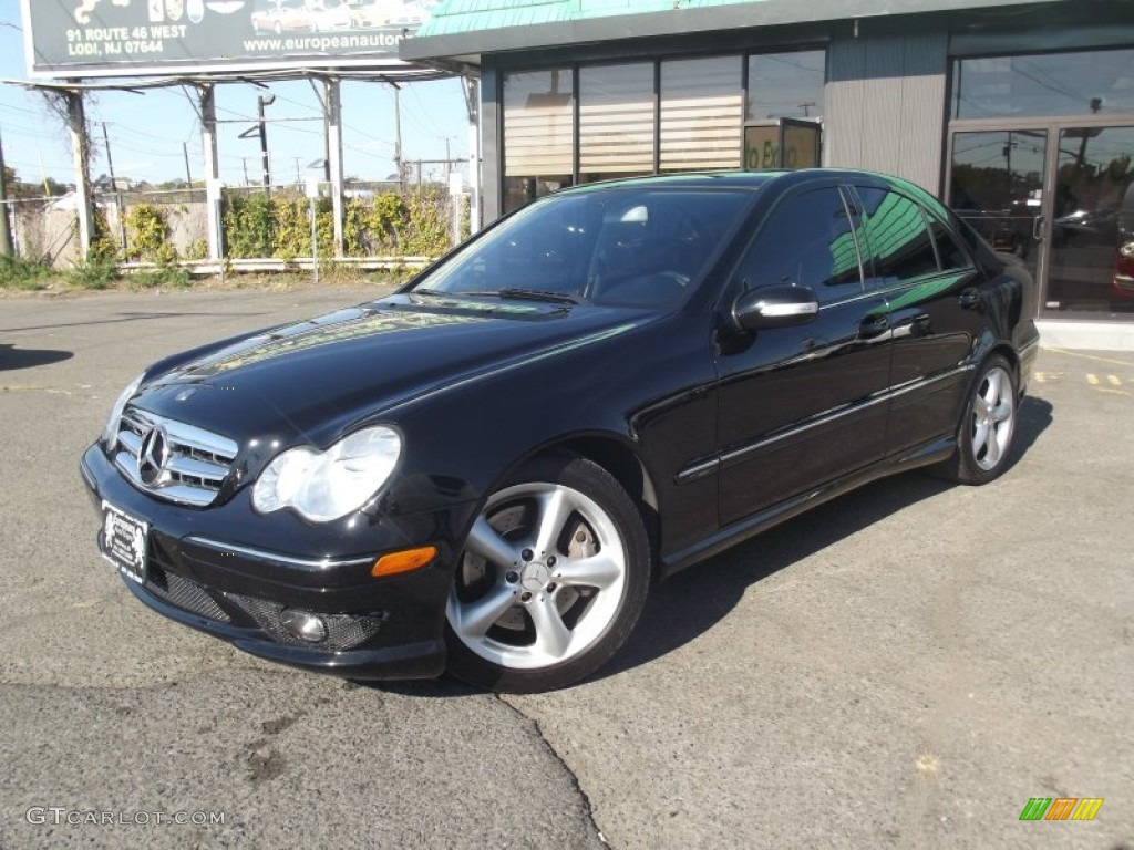 2006 Diamond Black Metallic Mercedes Benz C 230 Sport