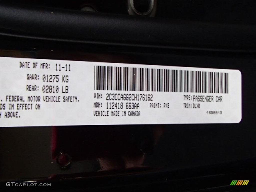 2012 300 Color Code PX8 for Gloss Black Photo #87343261