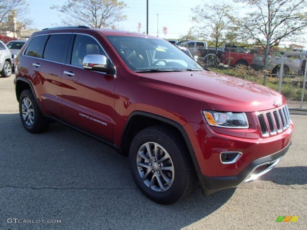 2014 Grand Cherokee Limited 4x4 - Deep Cherry Red Crystal Pearl / Morocco Black photo #4