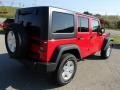 2014 Flame Red Jeep Wrangler Unlimited Sport 4x4  photo #6