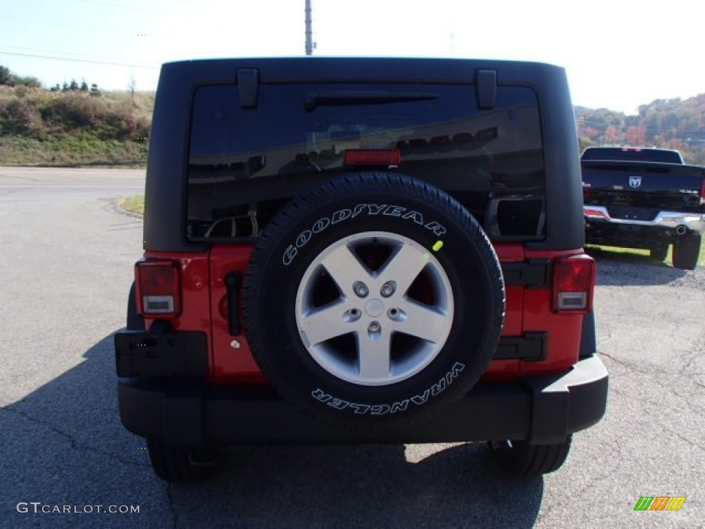 2014 Wrangler Unlimited Sport 4x4 - Flame Red / Black photo #7