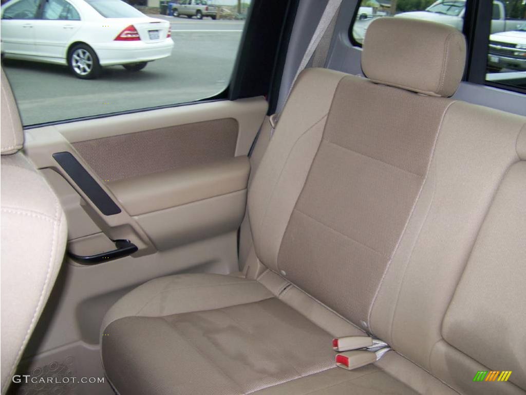 2008 Titan SE Crew Cab - Red Alert / Almond photo #21