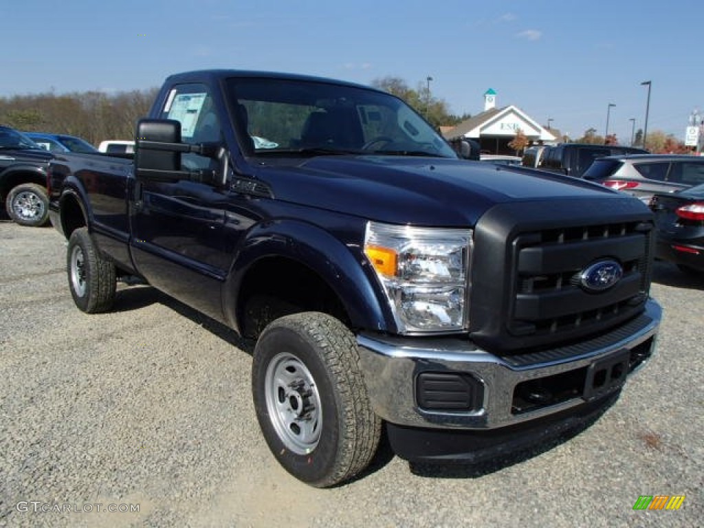 Blue Jeans Metallic 2014 Ford F350 Super Duty XL Regular Cab 4x4 Exterior Photo #87345862