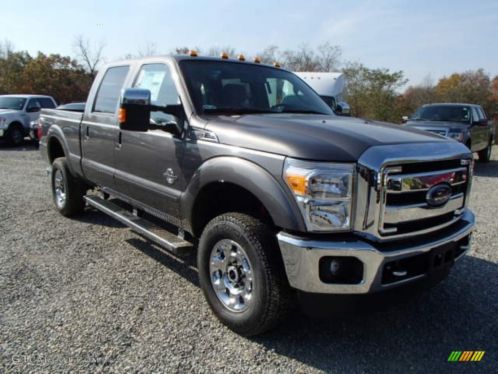 2014 F250 Super Duty XLT Crew Cab 4x4 - Sterling Gray Metallic / Steel photo #2