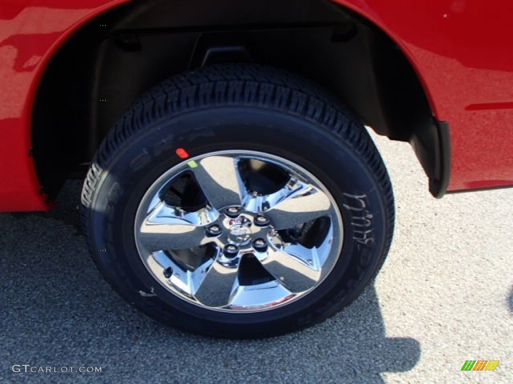 2014 1500 Big Horn Quad Cab 4x4 - Flame Red / Black/Diesel Gray photo #9