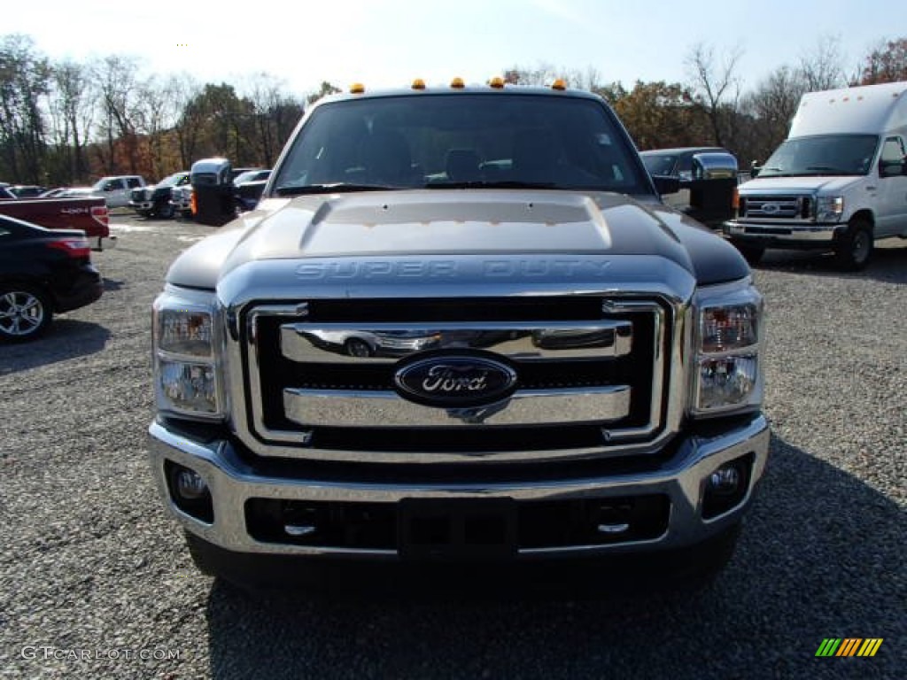 2014 F250 Super Duty XLT Crew Cab 4x4 - Sterling Gray Metallic / Steel photo #3