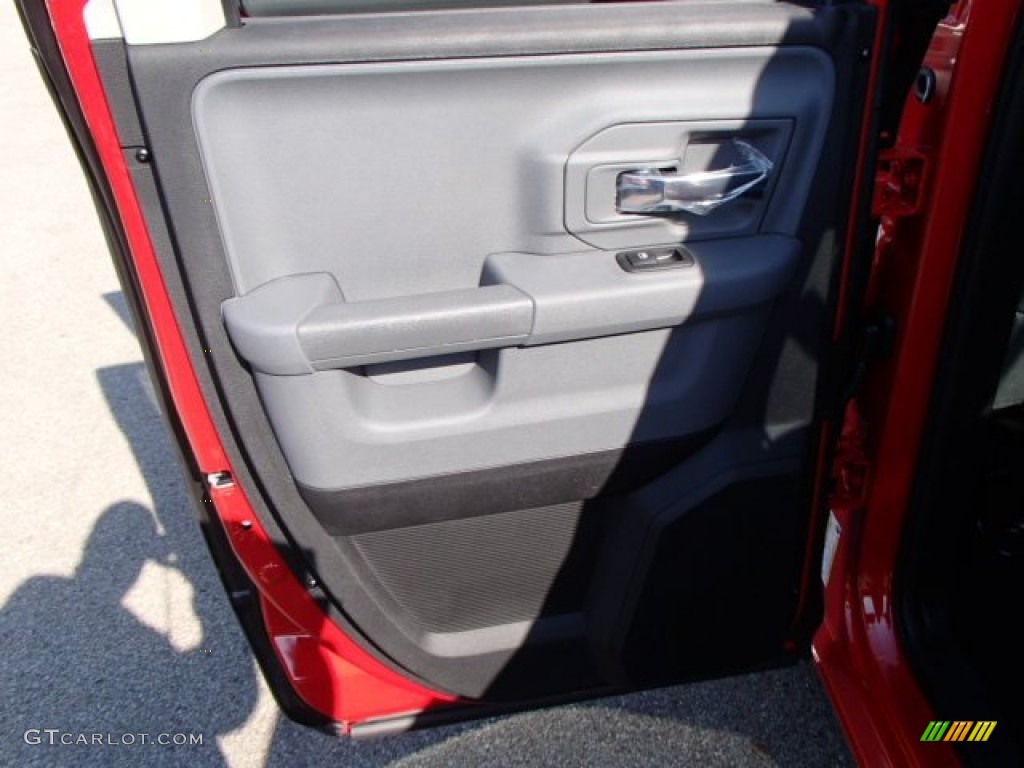 2014 1500 Big Horn Quad Cab 4x4 - Flame Red / Black/Diesel Gray photo #13