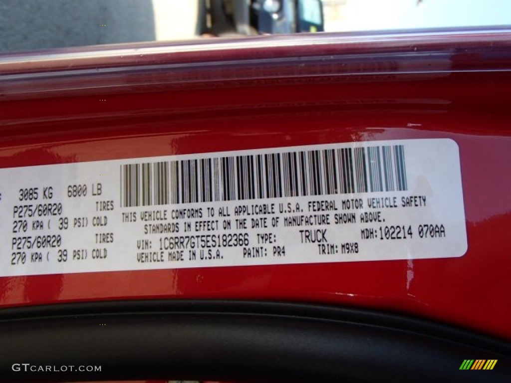 2014 1500 Big Horn Quad Cab 4x4 - Flame Red / Black/Diesel Gray photo #20