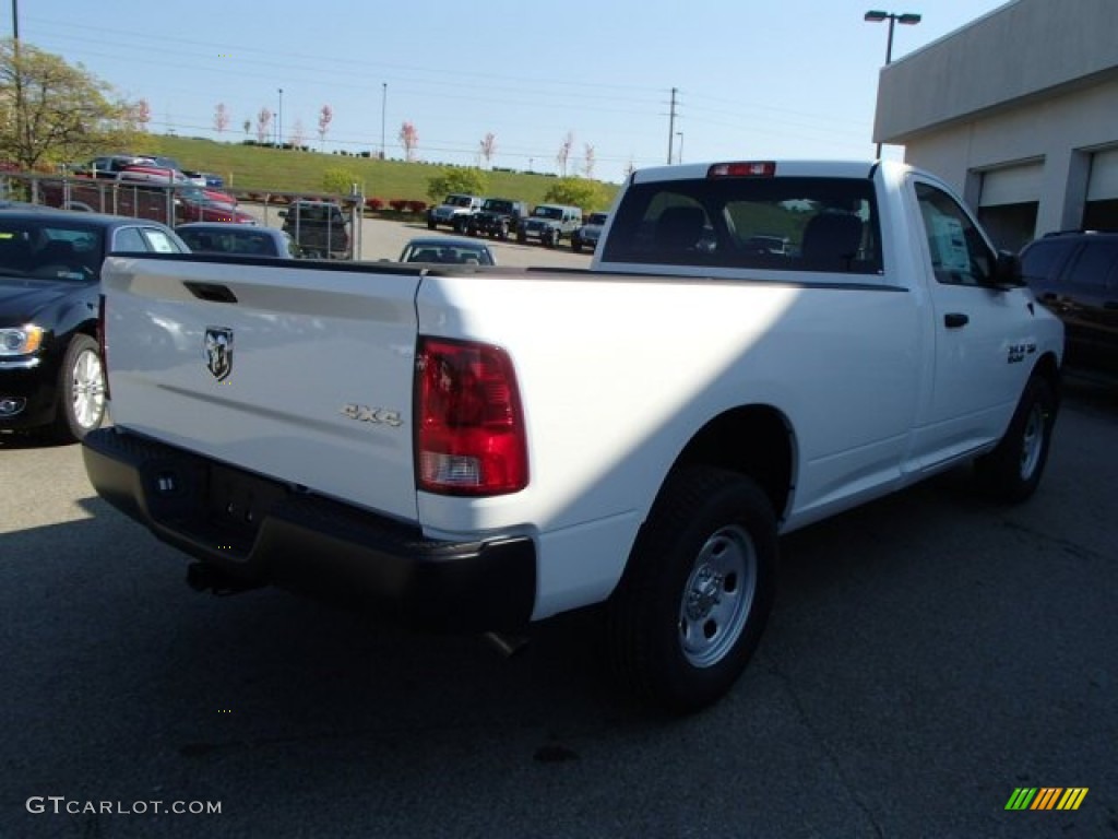 2014 1500 Tradesman Regular Cab 4x4 - Bright White / Black/Diesel Gray photo #6