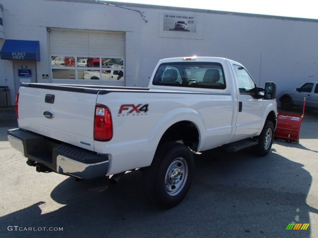 2014 F350 Super Duty XL Regular Cab 4x4 Plow Truck - Oxford White / Steel photo #5