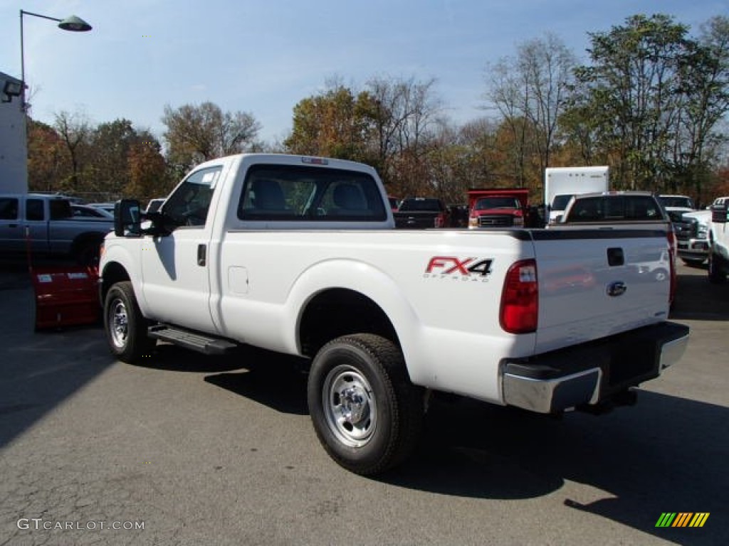 2014 F350 Super Duty XL Regular Cab 4x4 Plow Truck - Oxford White / Steel photo #7