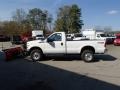 2014 Oxford White Ford F350 Super Duty XL Regular Cab 4x4 Plow Truck  photo #8