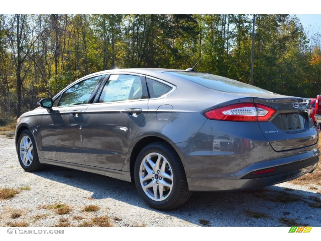 2014 Fusion SE EcoBoost - Sterling Gray / Dune photo #38