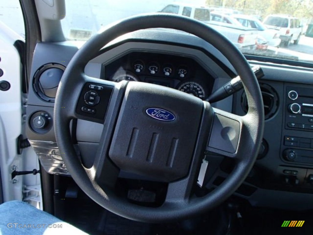 2014 F350 Super Duty XL Regular Cab 4x4 Plow Truck - Oxford White / Steel photo #17