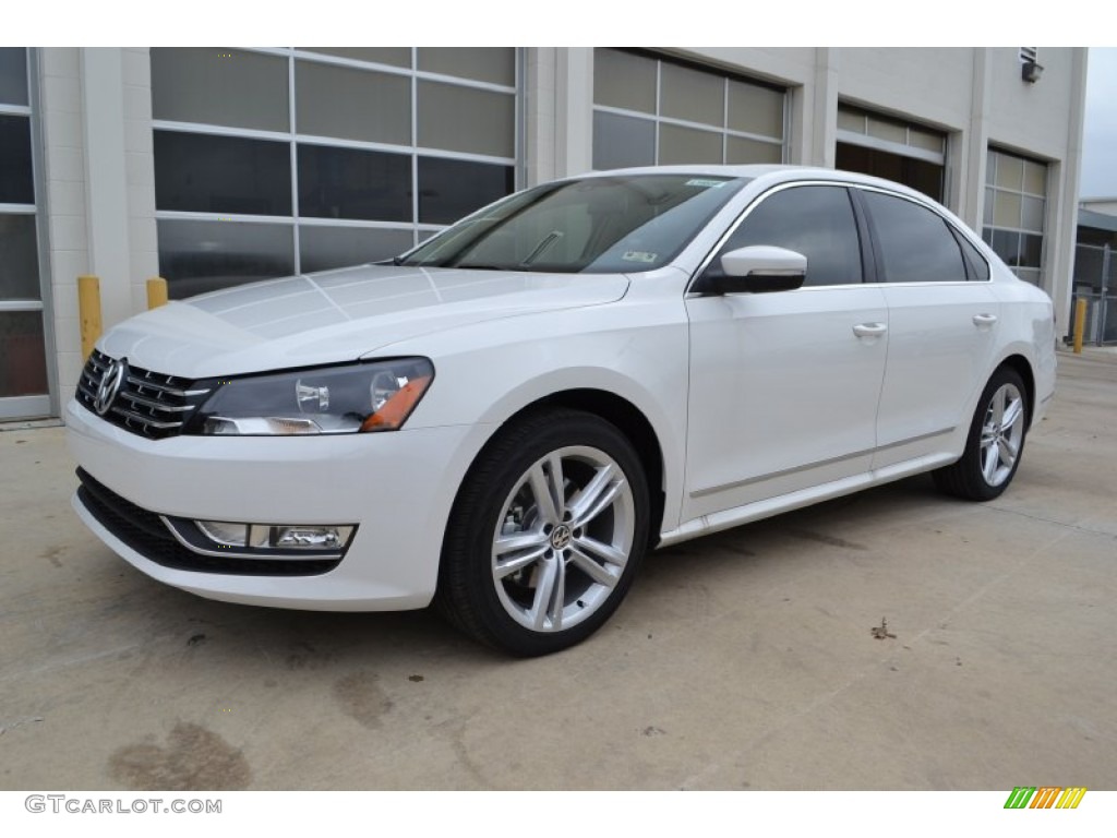 2014 Passat 1.8T SEL Premium - Candy White / Cornsilk Beige photo #1