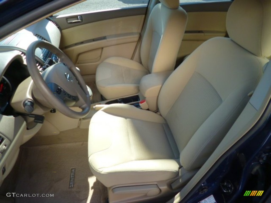 2012 Sentra 2.0 S - Metallic Blue / Beige photo #7
