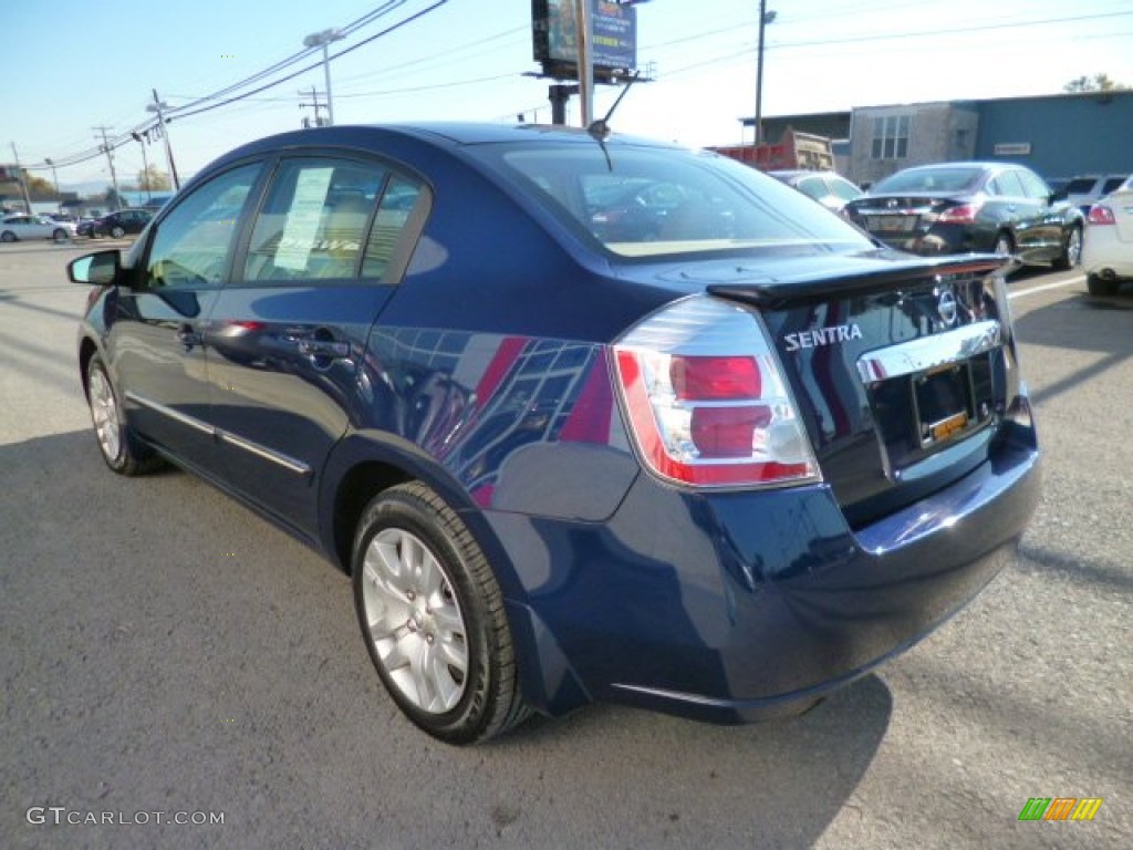2012 Sentra 2.0 S - Metallic Blue / Beige photo #9