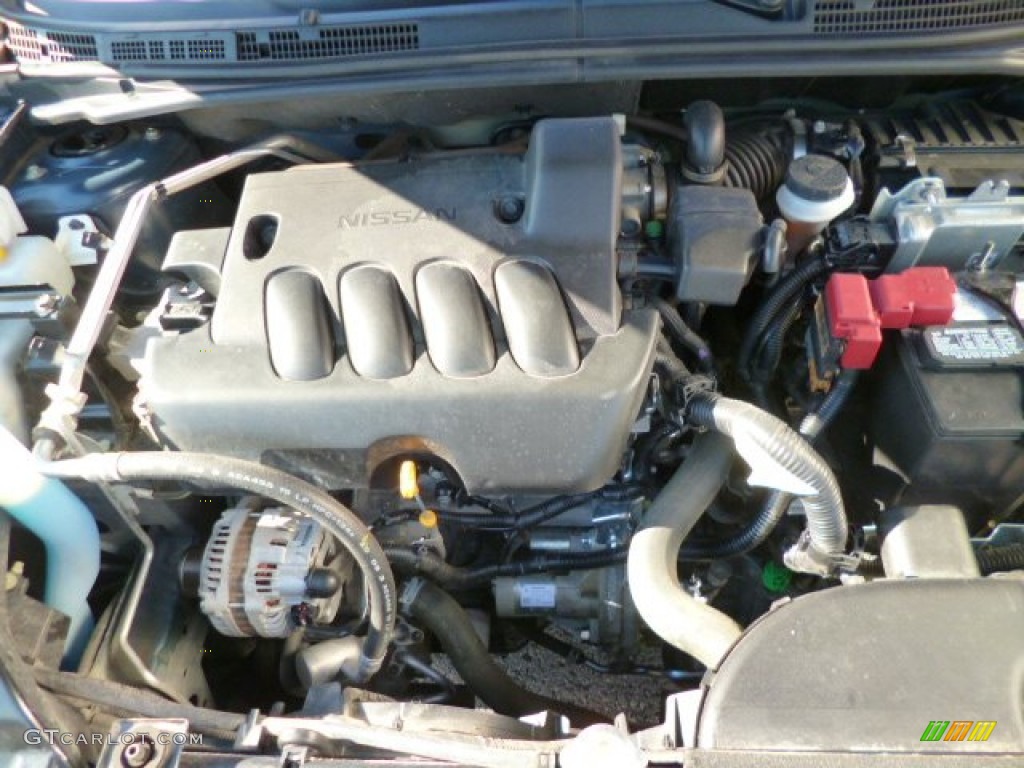 2012 Sentra 2.0 S - Metallic Blue / Beige photo #18