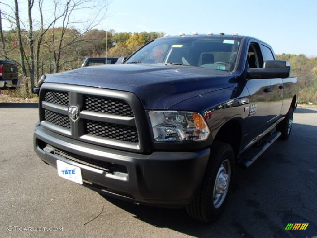 2013 2500 Tradesman Crew Cab 4x4 - Midnight Blue Metallic / Black/Diesel Gray photo #2