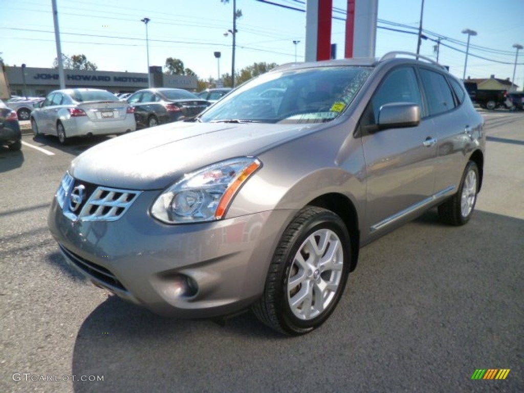 2011 Rogue SL AWD - Gotham Gray Metallic / Black photo #3