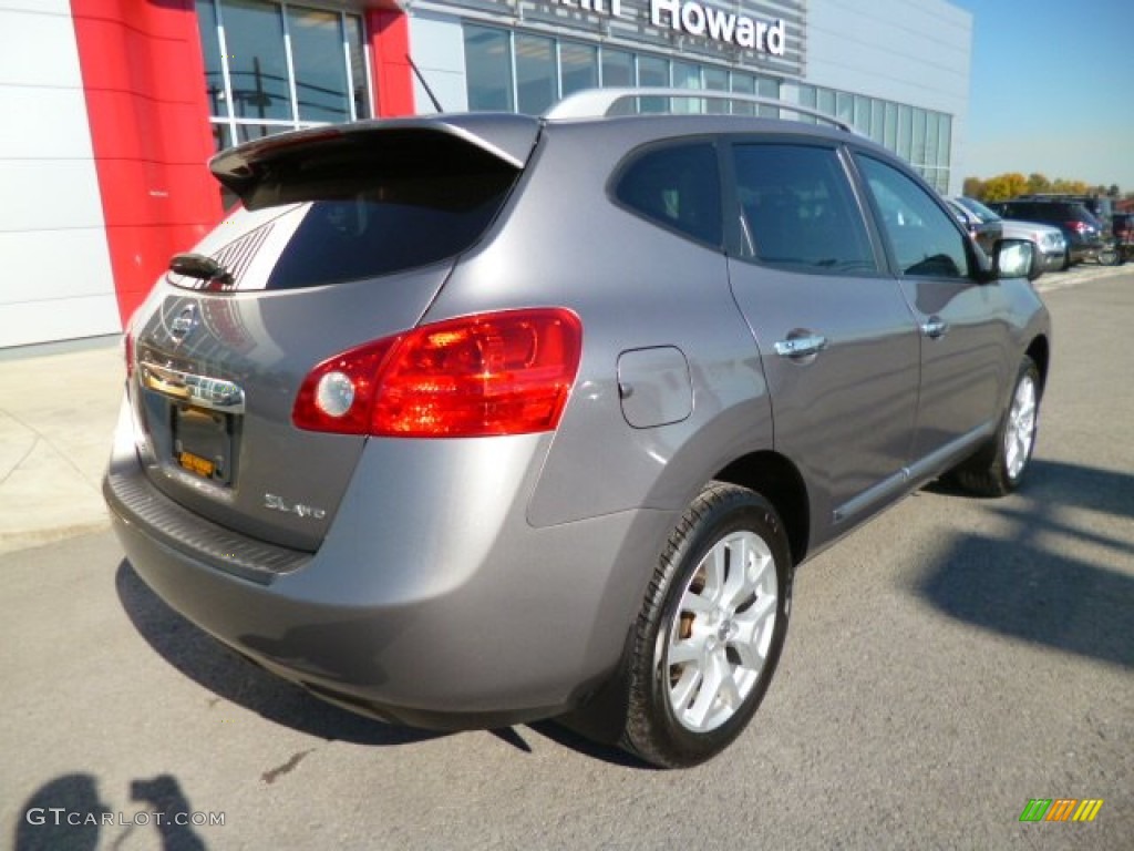 2011 Rogue SL AWD - Gotham Gray Metallic / Black photo #10