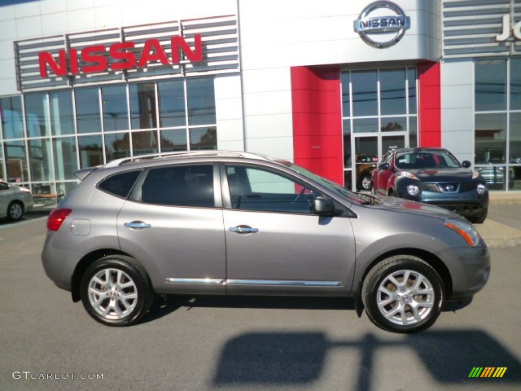 2011 Rogue SL AWD - Gotham Gray Metallic / Black photo #11