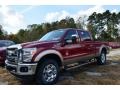 2014 Ruby Red Metallic Ford F250 Super Duty Lariat Crew Cab 4x4  photo #6