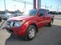 2013 Lava Red Nissan Frontier SV V6 King Cab 4x4  photo #3