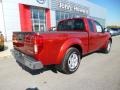 2013 Lava Red Nissan Frontier SV V6 King Cab 4x4  photo #6