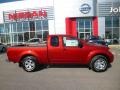 2013 Lava Red Nissan Frontier SV V6 King Cab 4x4  photo #7