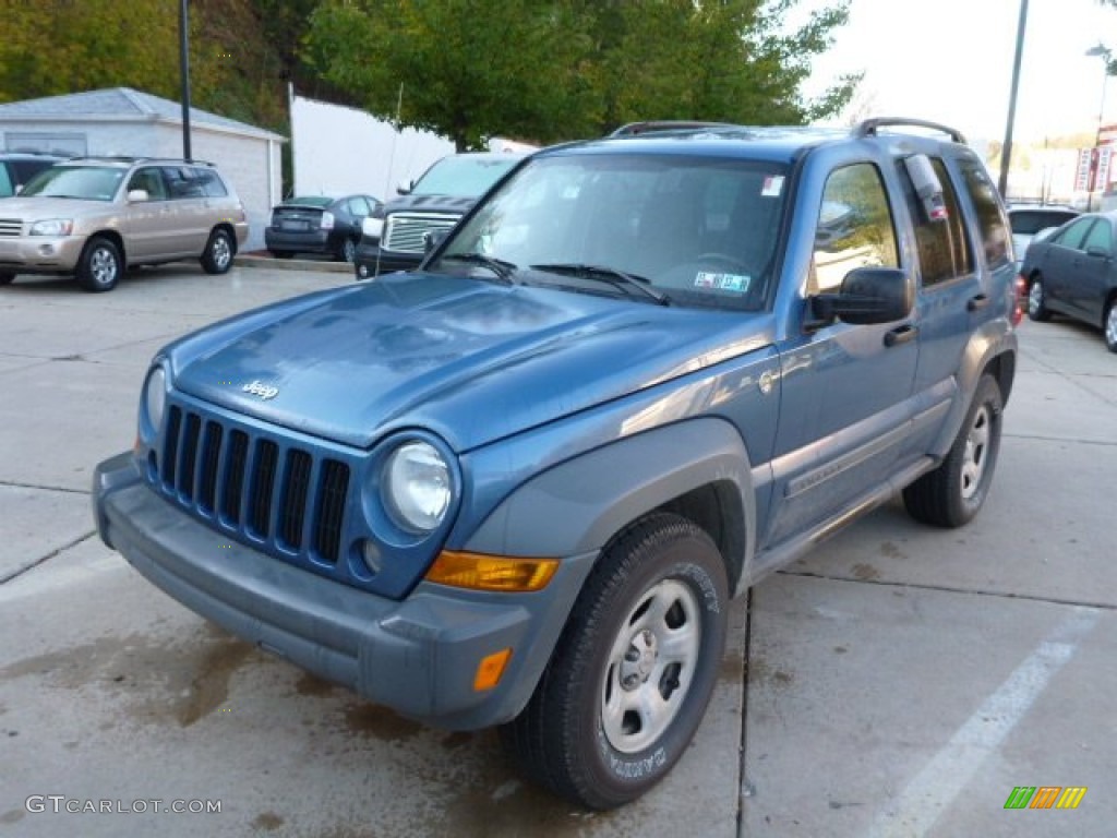 2005 Liberty Sport 4x4 - Atlantic Blue Pearlcoat / Medium Slate Gray photo #3