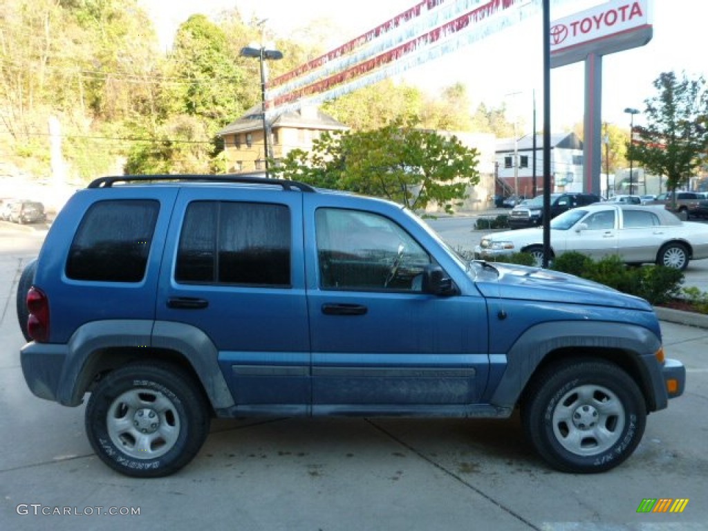 2005 Liberty Sport 4x4 - Atlantic Blue Pearlcoat / Medium Slate Gray photo #10