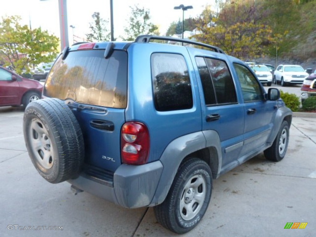 2005 Liberty Sport 4x4 - Atlantic Blue Pearlcoat / Medium Slate Gray photo #11