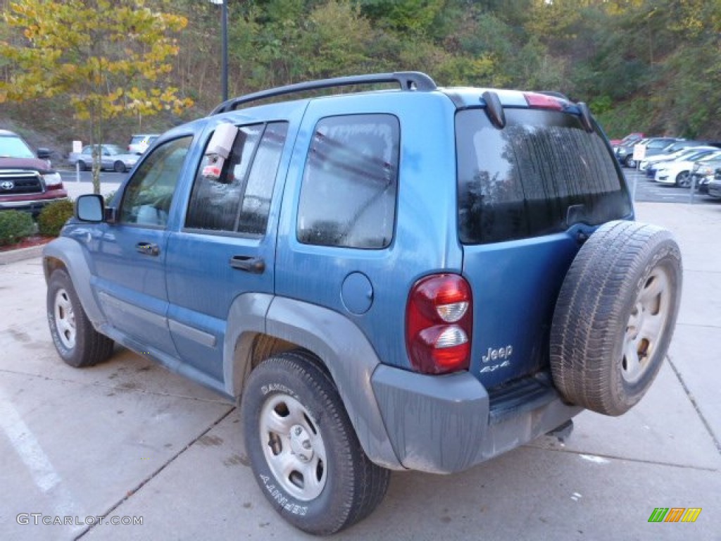 2005 Liberty Sport 4x4 - Atlantic Blue Pearlcoat / Medium Slate Gray photo #13