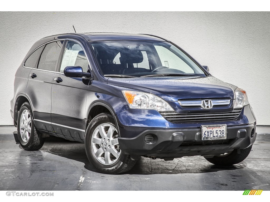 2007 CR-V EX-L - Royal Blue Pearl / Black photo #12