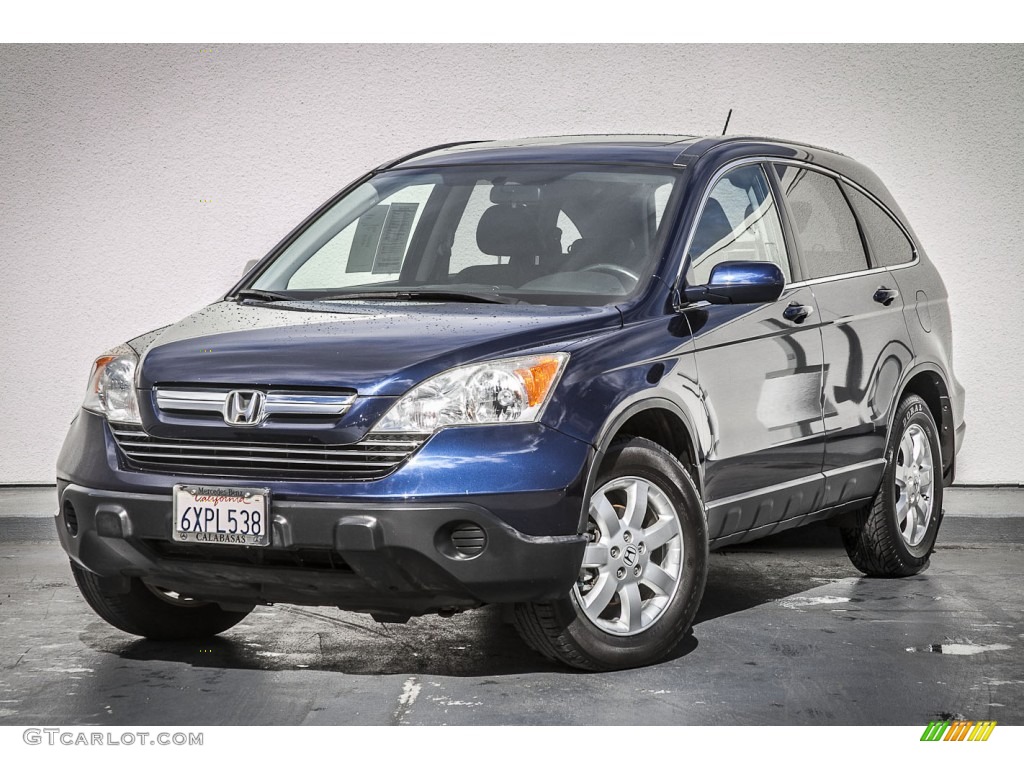 2007 CR-V EX-L - Royal Blue Pearl / Black photo #13