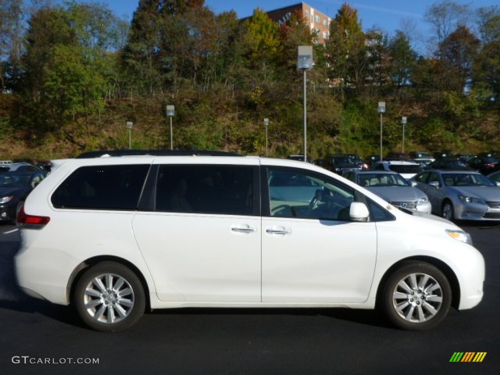 2011 Sienna Limited AWD - Blizzard White Pearl / Light Gray photo #10