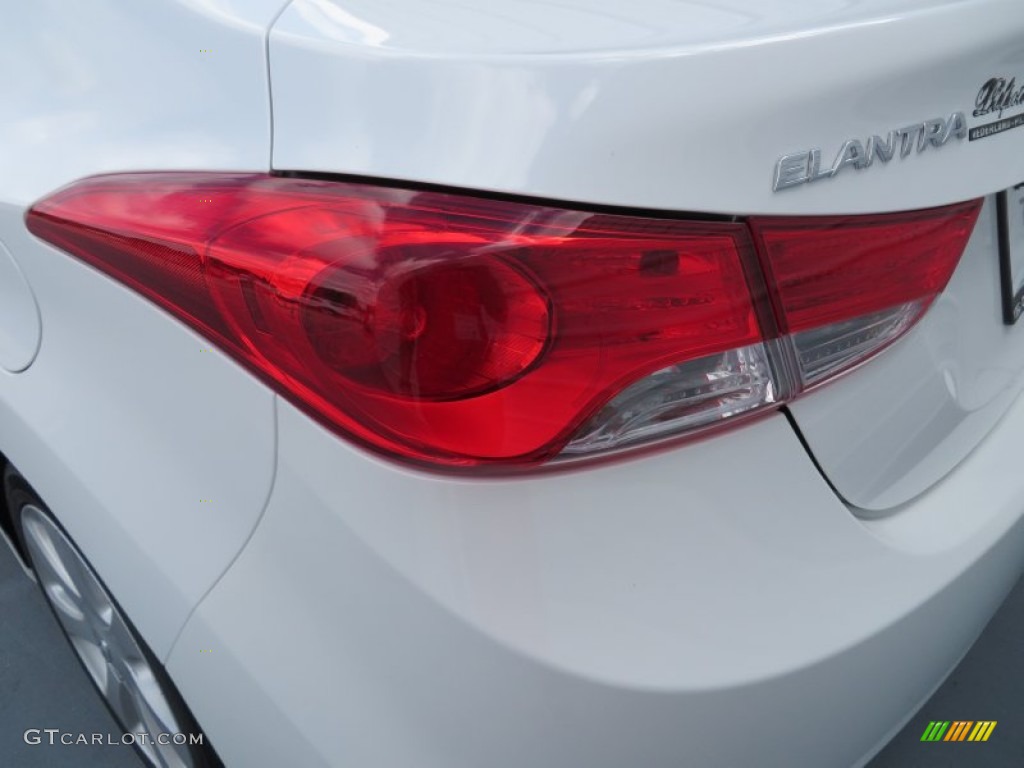 2013 Elantra Limited - Shimmering White / Beige photo #13